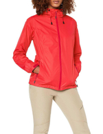Куртка CMP Woman Rain Jacket Fix Hood, артикул 39X6636, цвет CORALLO (C712)