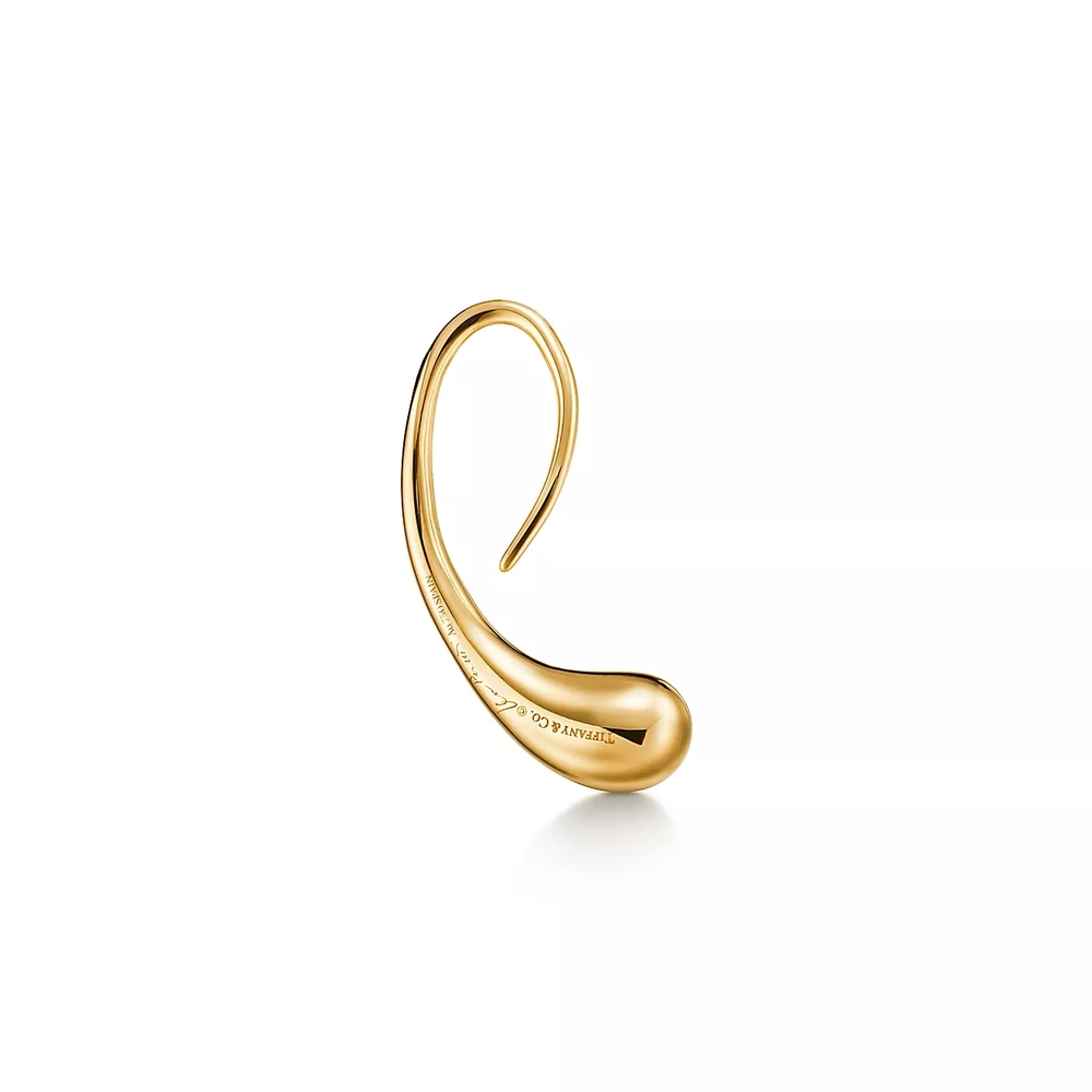 Серьги из жёлтого золота 18k,Tiffany 💠 Teardrop - Elsa Peretti - В наличии
