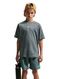 Детская теннисная футболка Nike Boys Multi Dri-FIT Short-Sleeve - mineral slate/smoke grey/white