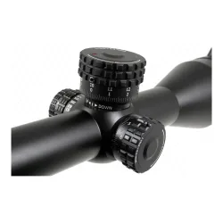 Оптический прицел MAKpro 5-25x56i HD - механизмы поправок и регулировки, вид под углом