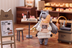 Фигурка RIBOSE Tea Time Cats Meow Town Bakery Customer British Shorthair Cat Чайные кошечки: Британская короткошёрстная кошка
