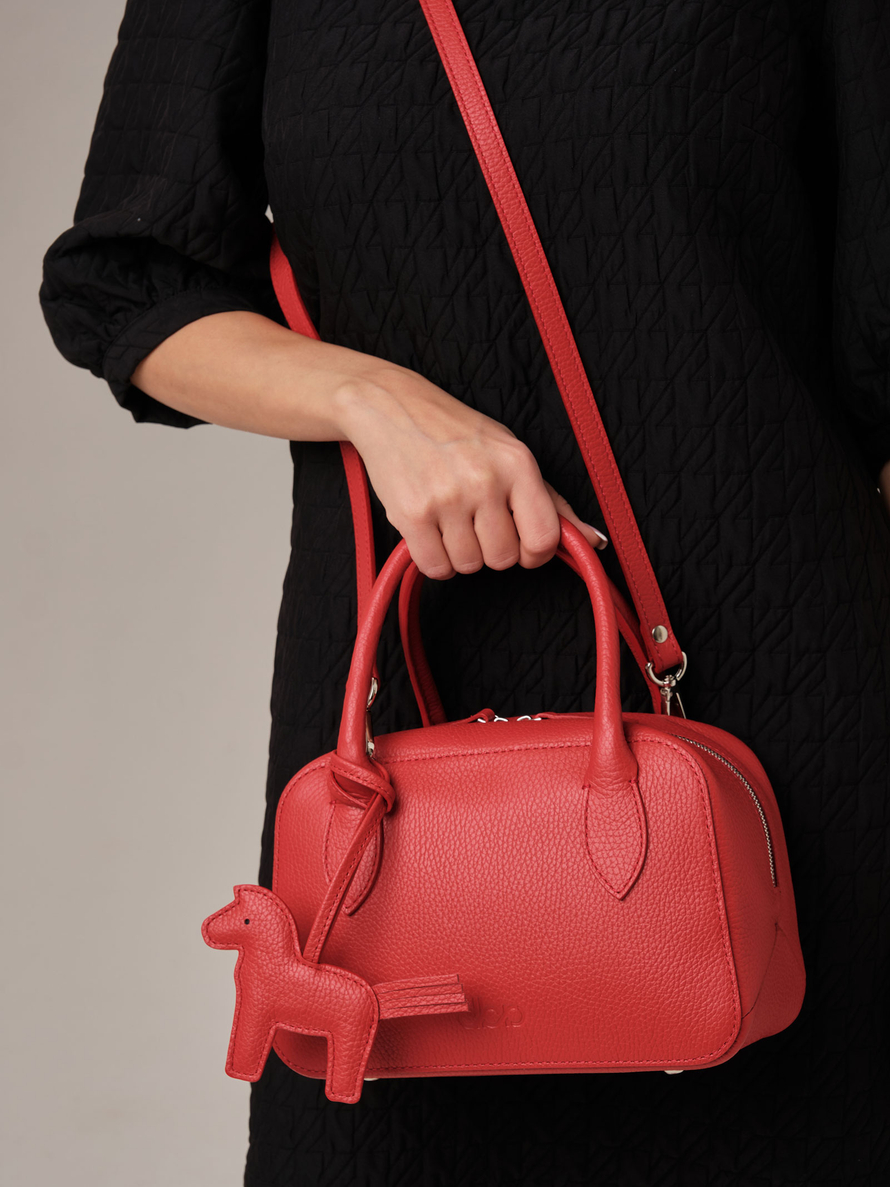 Кожаная сумка Polly summer DBR 31401 красный