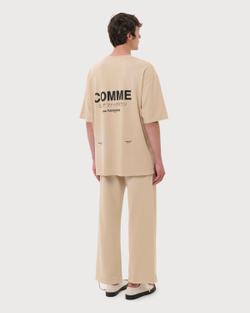 COMME DES FUCKDOWN ФУТБОЛКА БЕЖЕВАЯ