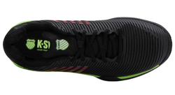 Теннисные кроссовки K-Swiss Hypercourt Express 2 Clay — black/soft neon green/neon lava
