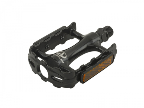 Педали алюминий APD-315-Alu X0 EPB (engineered polymer bearing) ПОЛИМЕР. ПОДШИПН. с отраж.100х68х23мм, 293г, ALLOY 6061T6, черные AUTHOR