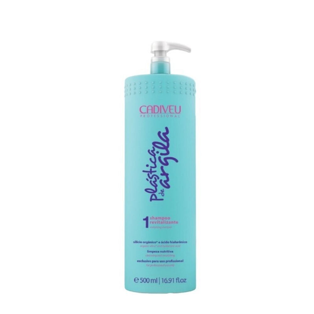 Профессиональный подготавливающий шампунь Plastica de Argila Cadiveu Revitalizing Shampoo №1, 500 мл