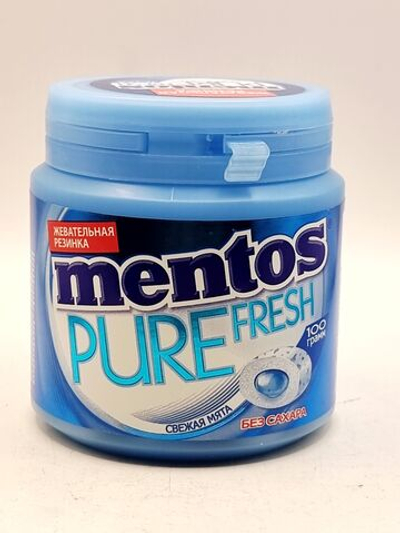 Жевательная резинка Mentos Pure Fresh свежая мята, 100 г