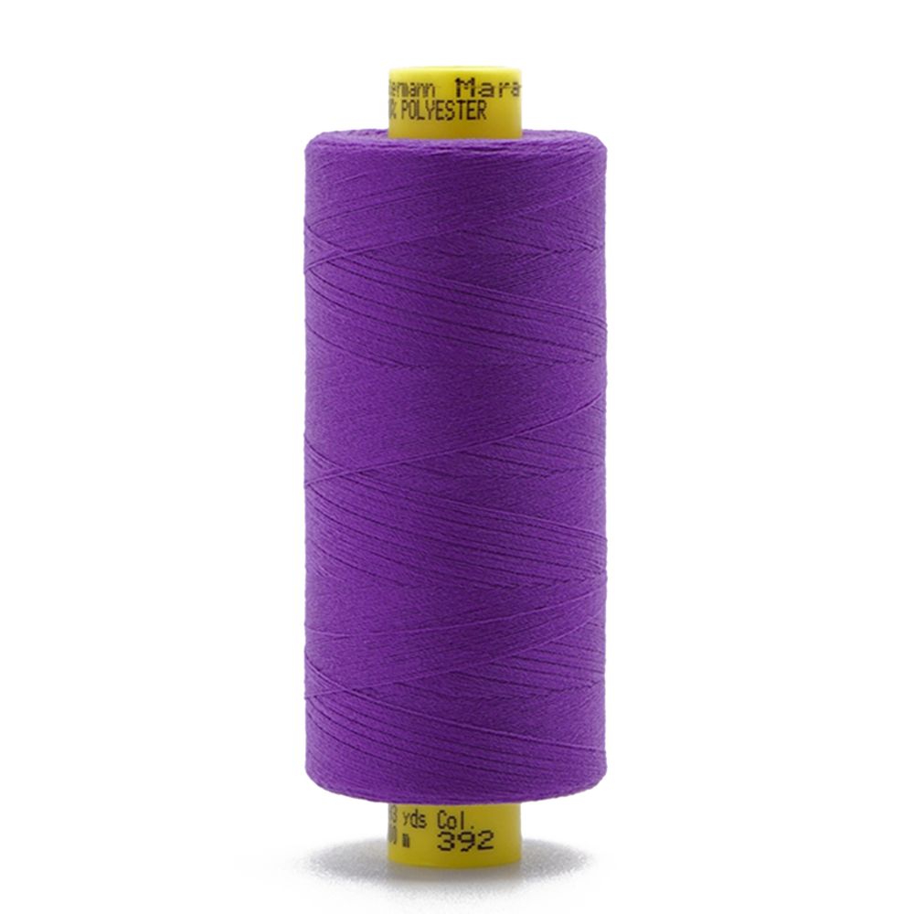 Нитка Gutermann Mara 150 (1000 метров), 1 кат., особо тонкая | 392 фиолетовый джинс