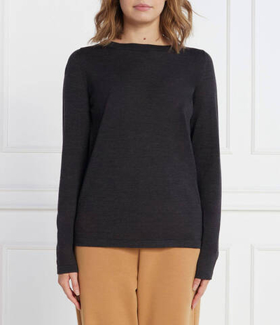 Хлопковый свитер Max Mara Leisure - графитовый(336605366)