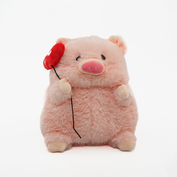 Мягкая игрушка Свинка с сердцем, 20см
