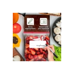 Пакеты для заморозки продуктов, 1 л, КОМПЛЕКТ 50 шт., с замком-застежкой (слайдер), LAIMA