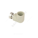 Угольник PP-R комбинированный серый Дн 32х1 1/4" с накидной гайкой VALFEX 10138132Г