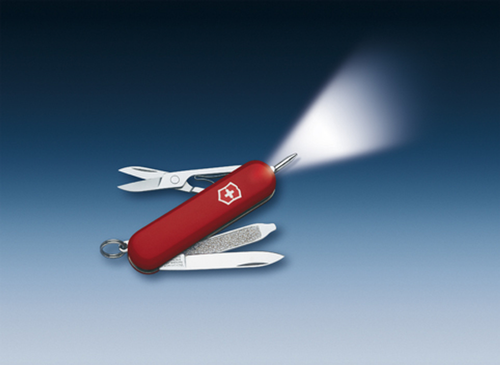 Нож-брелок Victorinox Classic Signature Lite, 58 мм, 7 функций, красный