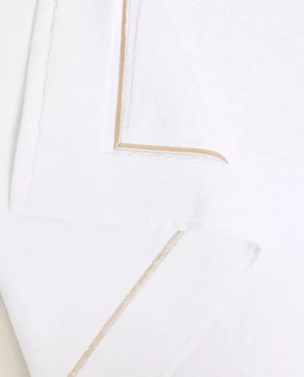 ZARA HOME КОВРИК ДЛЯ ВАННОЙ С ОТДЕЛКОЙ, БЕЖЕВЫЙ
