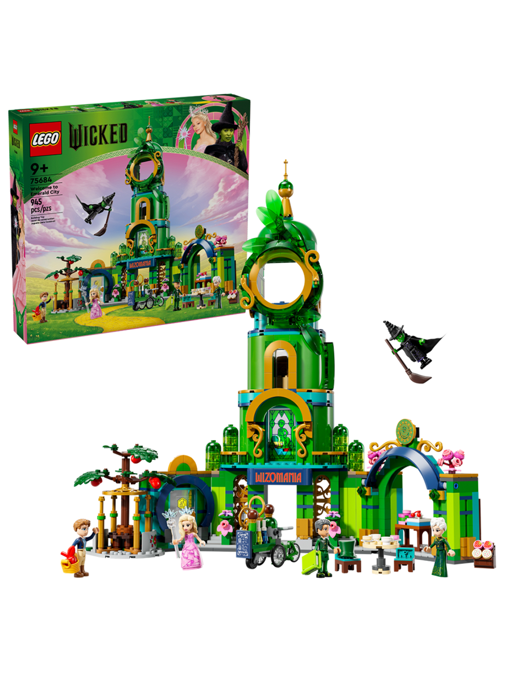 Конструктор Лего Викед Добро пожаловать в Изумрудный город | LEGO Wicked  75684, 945 деталей (9+)
