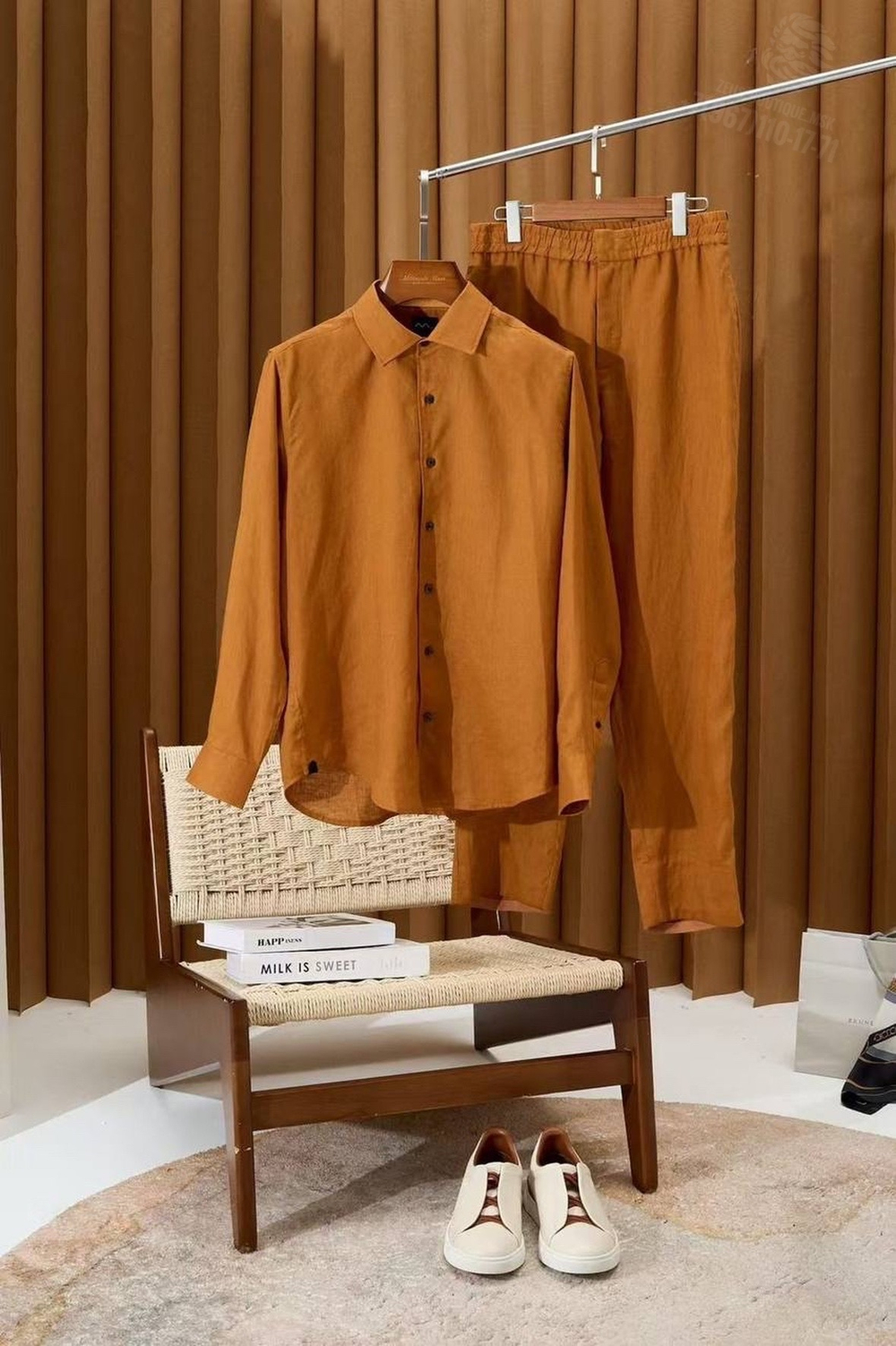Льняной костюм Ermenegildo Zegna