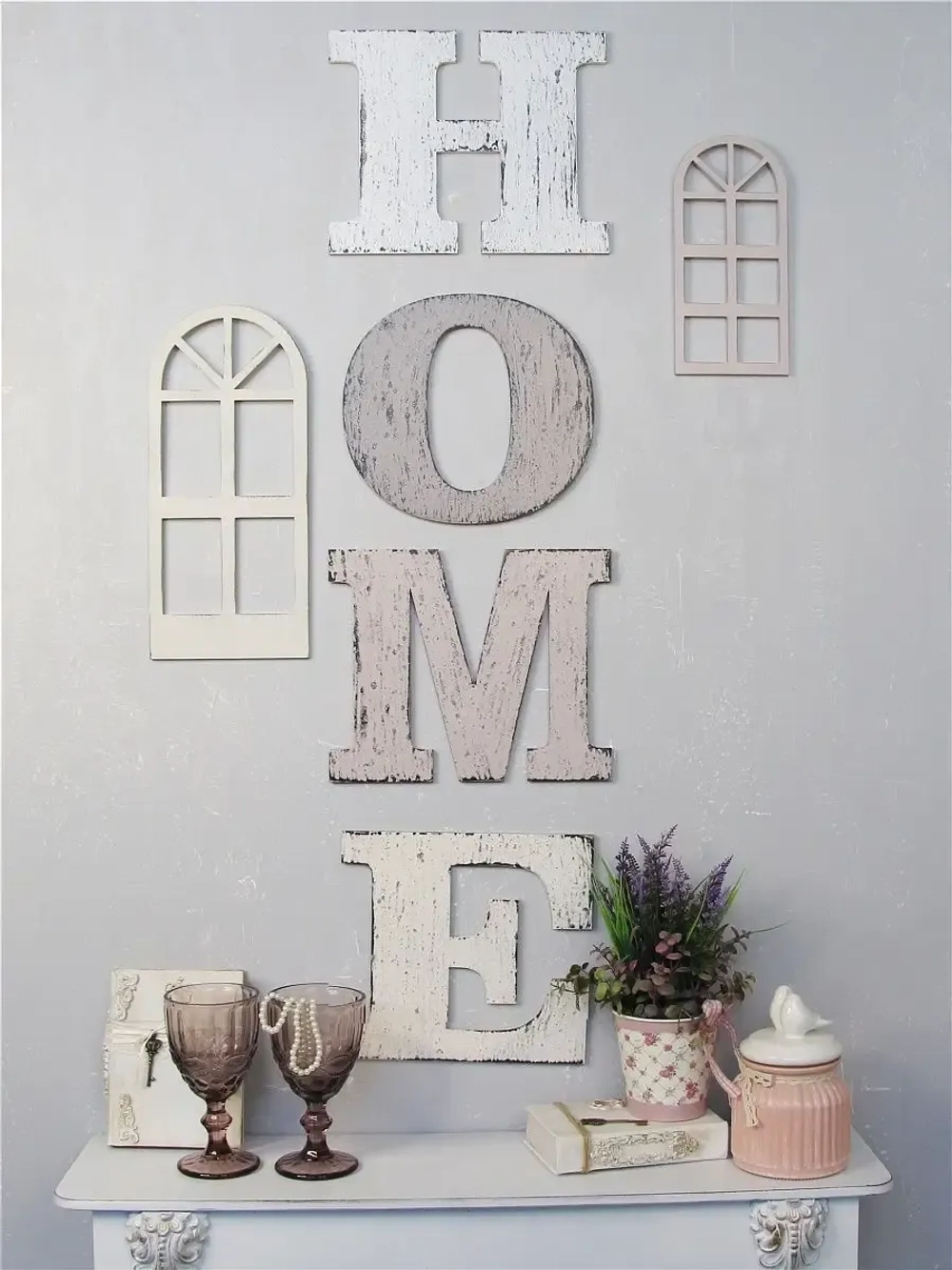 Декор на стену буквы "HOME"
