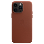 Кожаный чехол с поддержкой MagSafe Apple Leather Case для iPhone 14 Pro Max, Umber (Умбра)