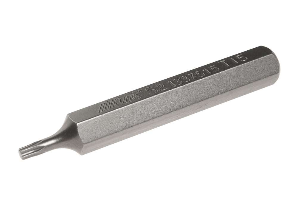 Бита TORX Т15х75мм 10мм удлиненная S2 JTC