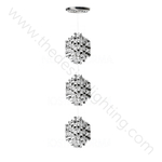Pendant design lamp  Spiral SP03 by Verpan Panton (Silver)