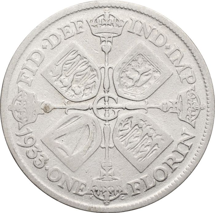 2 шиллинга (флорин) 1933 Великобритания