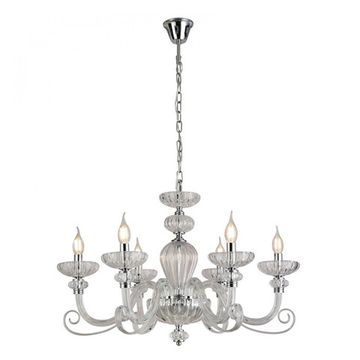 Подвесная люстра 6*E14 8626/C chrome clear хром ANNETTE Newport