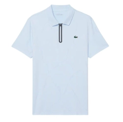 Мужское теннисное поло Lacoste Ultra Dry Jacquard Crocodile Tennis - sugared blue