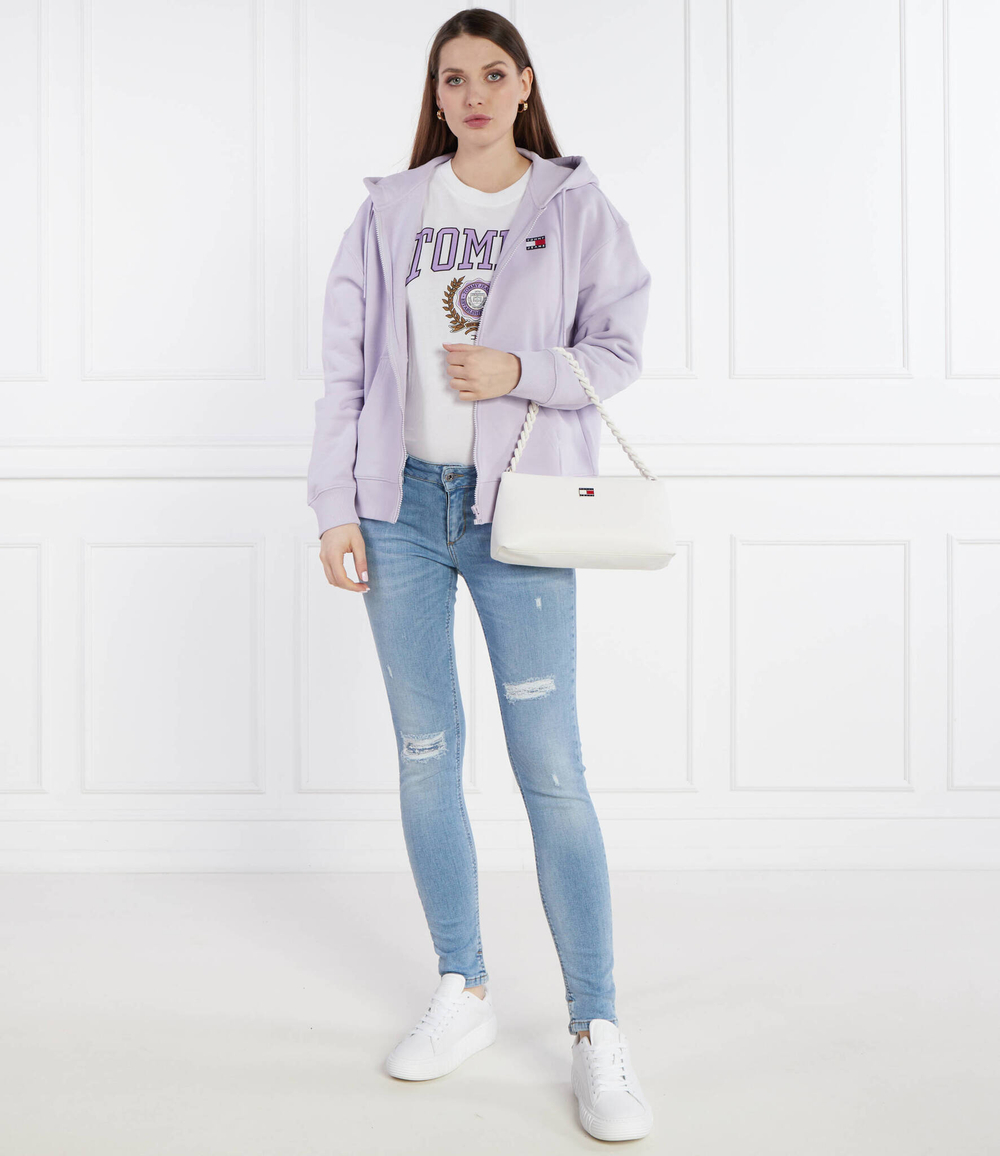Худи BADGE ZIP THRU Tommy Jeans - лавандовый(DW0DW17955)