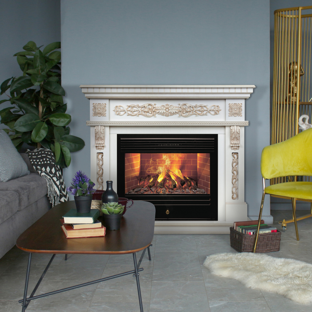 Каминокомплект Real Flame Estella 25,5/26 WT с очагом 3D Novara