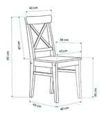 Стул Zip-mebel Ингольф ПМ белый/гусиная лапка