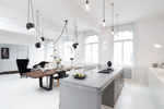 Pendant design lamp  AIM by Flos (1 lampshade ,  White,  Size S)