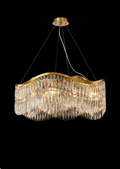 Люстра подвесная NewRgy NW077-ф800*H320 GOLD/BRONZE, 12×40 Вт, бронзовая и золотая