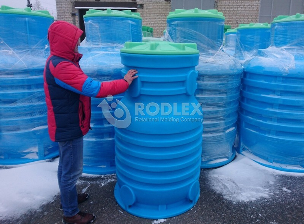 Кессон для скважин Rodlex -KS 3.0 mini усиленный (зеленый) Родлекс 1500 л.(980x980x1500см;85кг;зеленый) - арт.559820