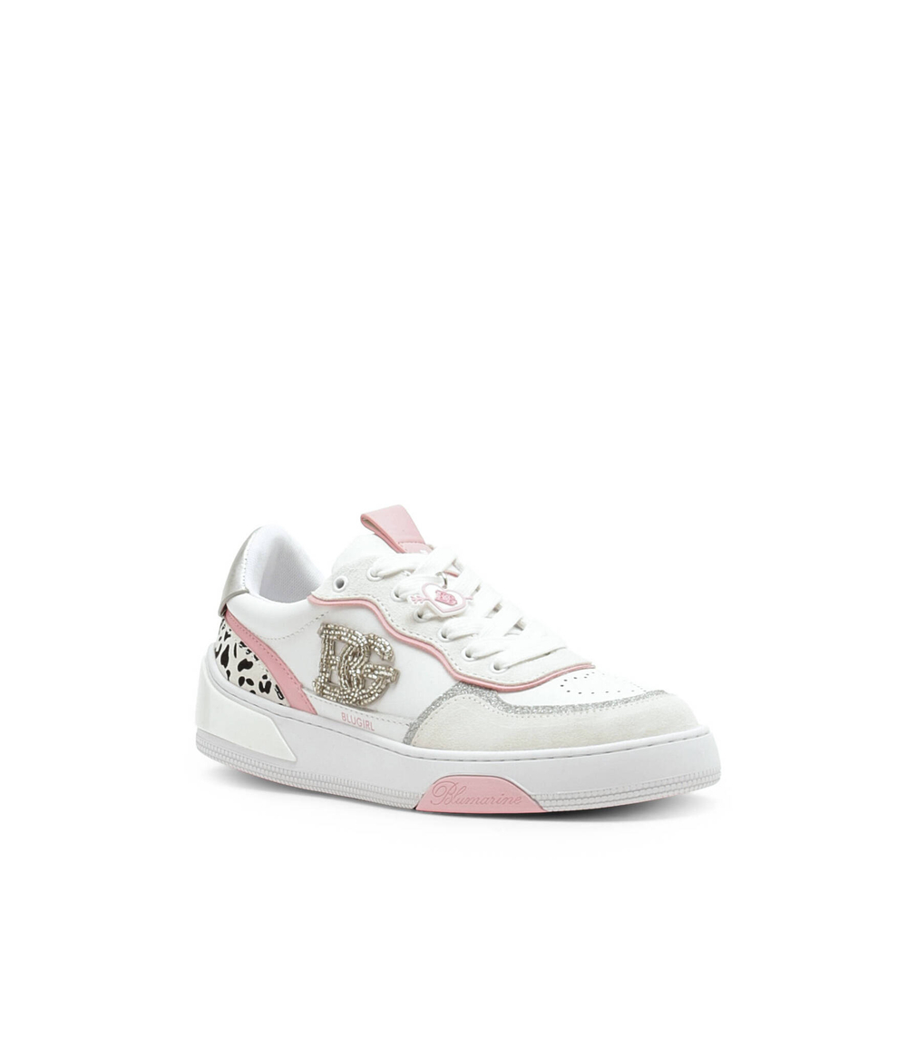 кожаные кроссовки BluGirl Blumarine - белый(6A2509 PX106)