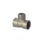 Тройник латунь никель Ду 15 (1/2") ВР/НР/ВР SantechSystems