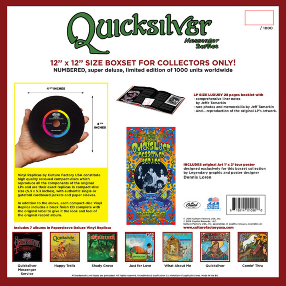 Quicksilver Messenger Service / The CD Vinyl Replica Collection Boxset (Limited Edition)(7CD)