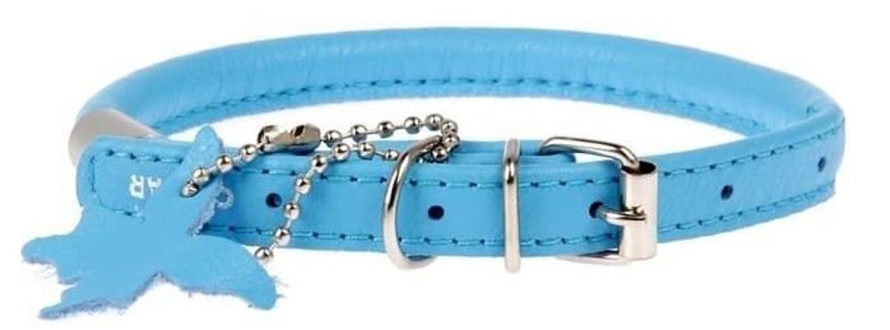Ошейник "CoLLaR GLAMOUR" круглый с адресником синий (диаметр 13мм,длина 45-53см) Ошейник "CoLLaR GLAMOUR" круглый с адресником синий (диаметр 13мм,длина 45-53см)