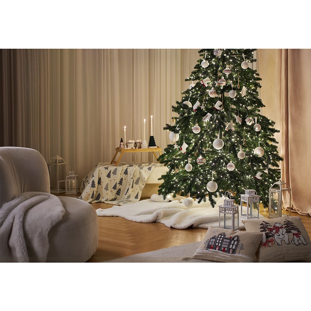 Набор ёлочных украшений Fluffy white из коллекции New Year Essential, 3 шт.