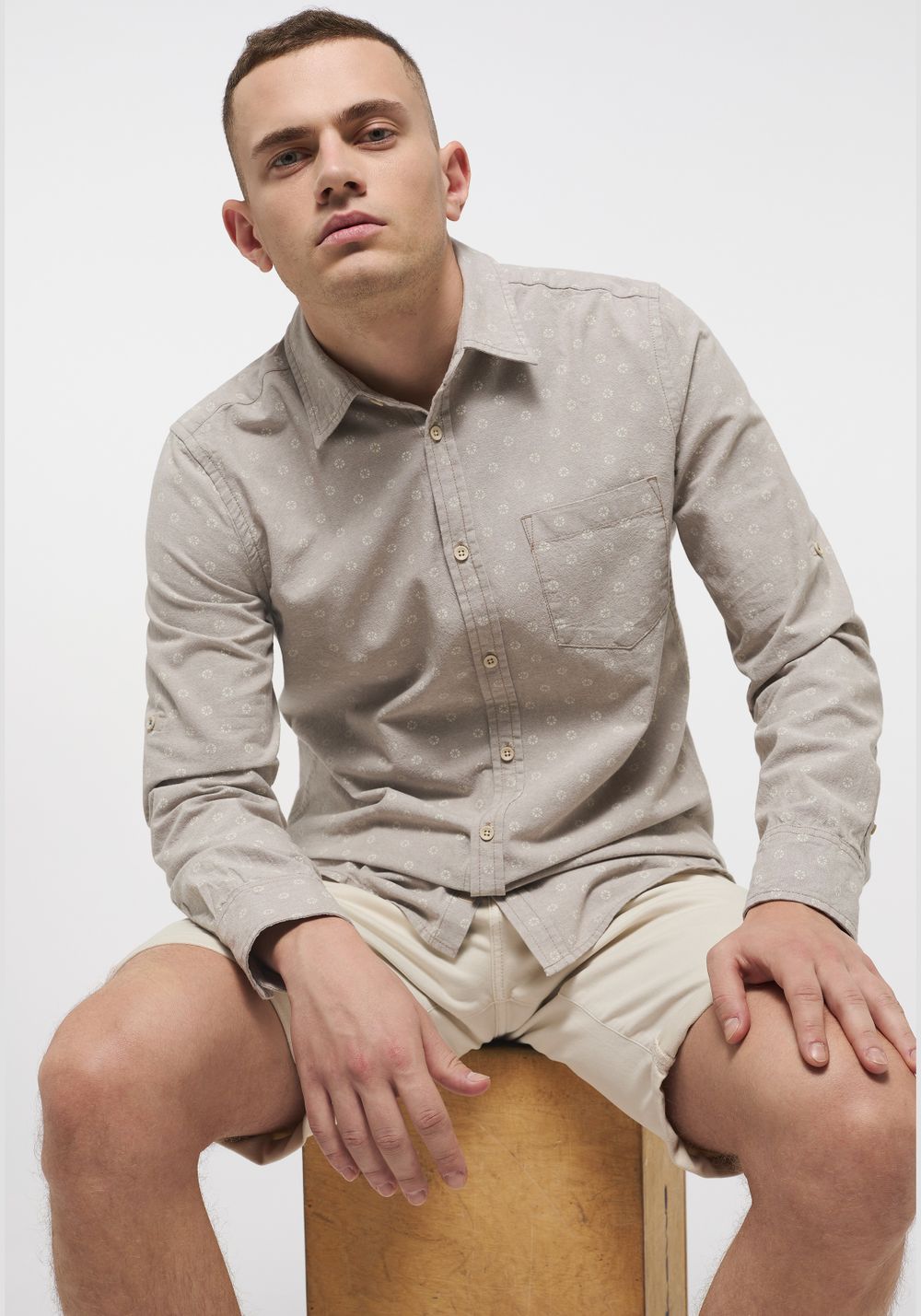 Рубашка Casper Oxford AOP 1013486-12414