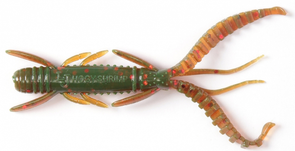 Виброхвосты съедобные Lucky John Pro Series HOGY SHRIMP 3" (76мм/10шт)