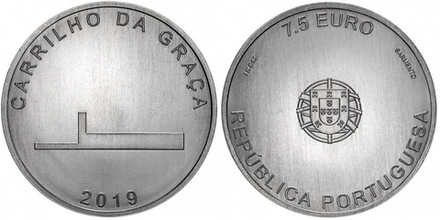 Португалия 7,5 евро, 2019 Жуан Луиш Каррильо да Граса aUNC