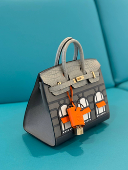 Сумка Hermes из кожи крокодила