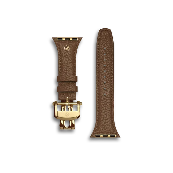 Ремешок для Apple Watch 42/41/40 - Зернистая кожа - Коричневый