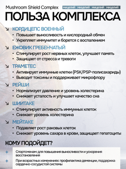 Грибной щит 90 капсул