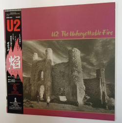 Винтажная виниловая пластинка LP U2 The Unforgettable Fire (Japan 1984)