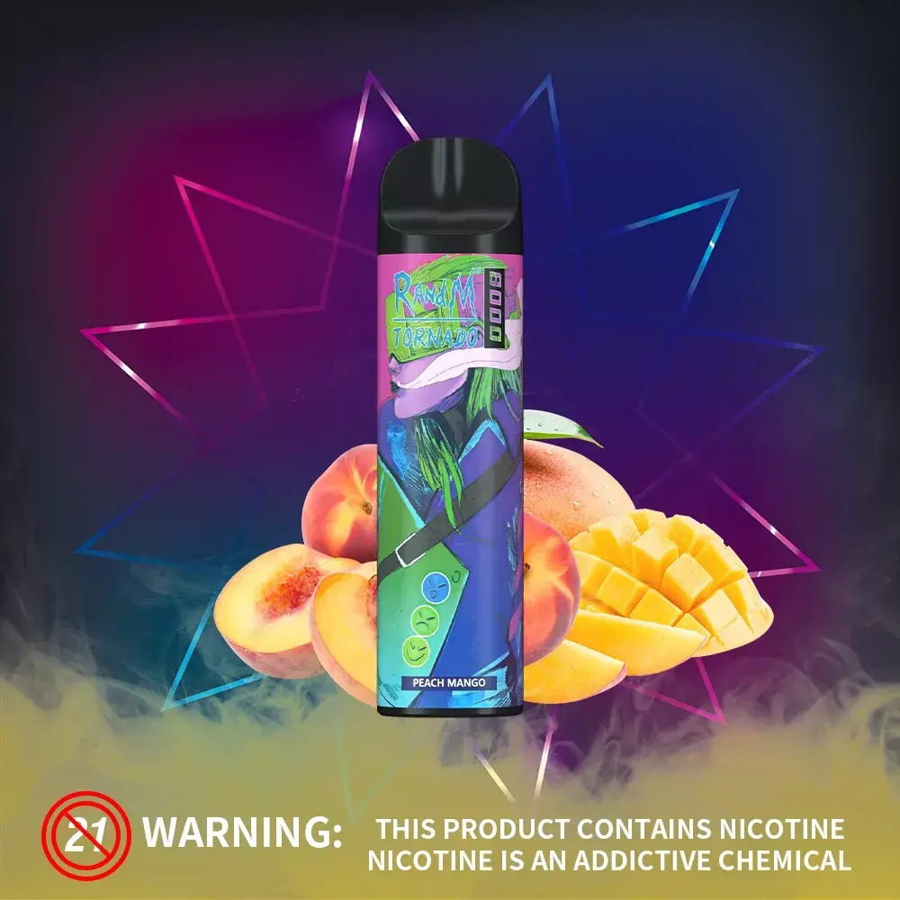 RandM Tornado 8000 - Peach Mango (5% nic)
