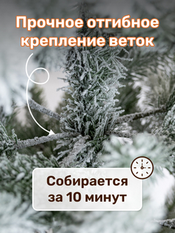 Ель «Королевская» 190 см в роскошном снежном убранстве