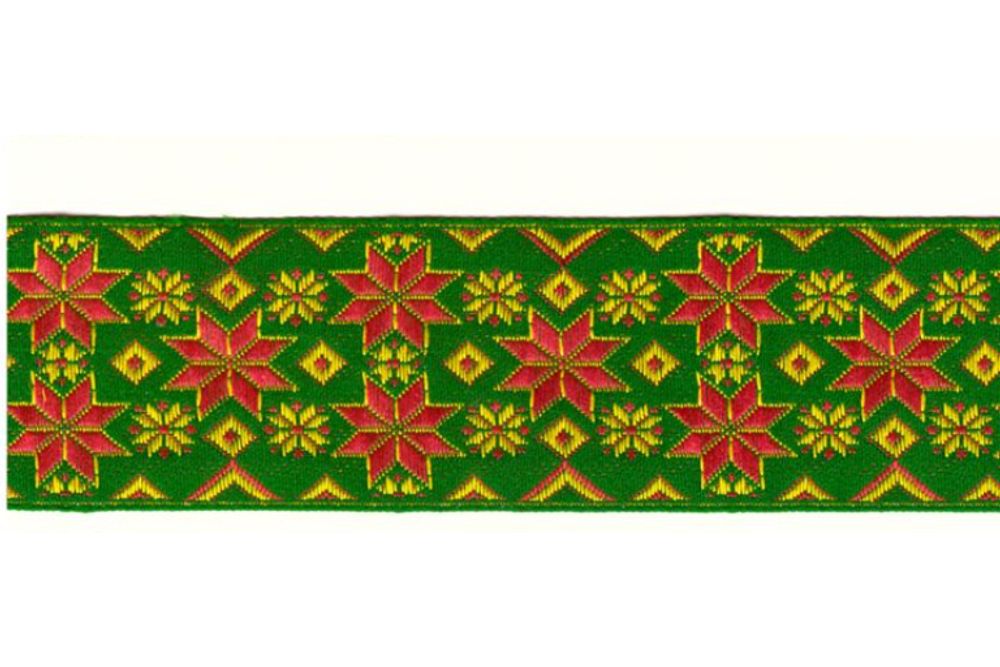 Тесьма жаккард, с3379, рис. 9910, ш. 4,7-5 см