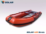 Лодка надувная моторная solar-420 strela jet tunnel