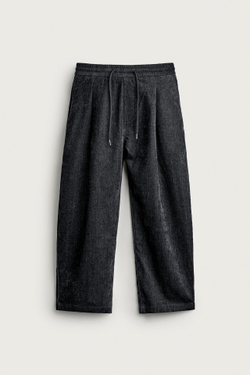 ZARA БРЮКИ SOFT С ЭФФЕКТОМ НЕРАВНОМЕРНОЙ СТИРКИ, ИНДИГО